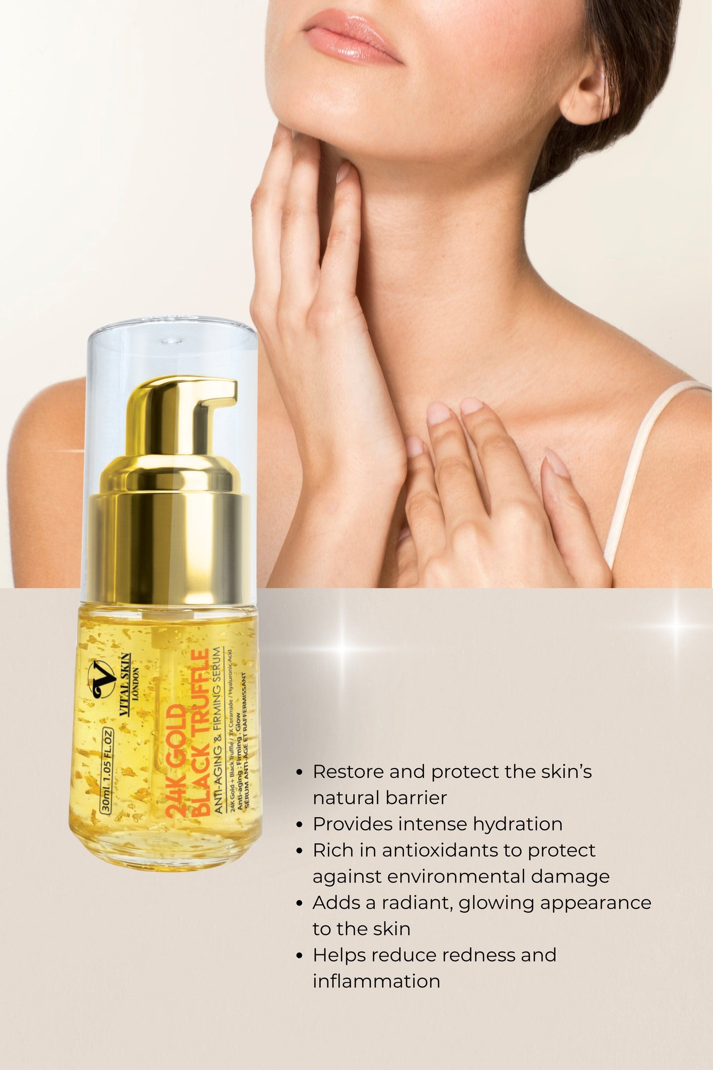 24K Gold Black Truffle Anti-Aging & Firming Oil Serum